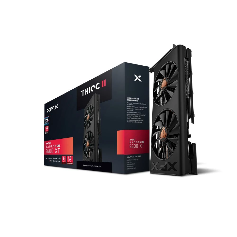 Xfx Amd Radeon Tm RX 5600 XT 14gbps 6gb Gddr6 Thicc Ii Pro